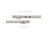 Apple MacBook Air M3/16GB/256/Mac OS Księżycowa poświata 10R GPU - 1292444 - zdjęcie 8